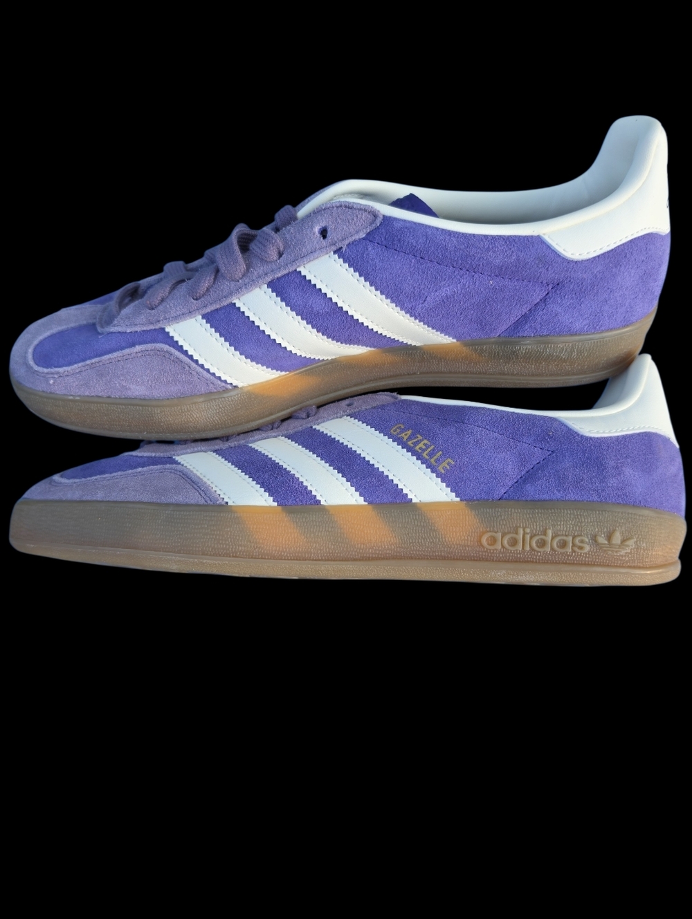 Mens Purple Adidas Gazelle Size 8. Women's 9. New Without Box Never Worn - Picture 4 of 5